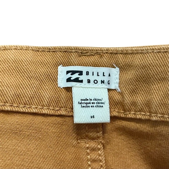 NEW Billabong Wall To Wall Denim Cargo Pants Sz 26 High Waist Straight Leg Jeans - Picture 9 of 13